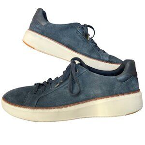 Cole Haan GrandPro Topspin Navy Blue Suede Sneaker Shoes Mens Size 11.5 M C34230